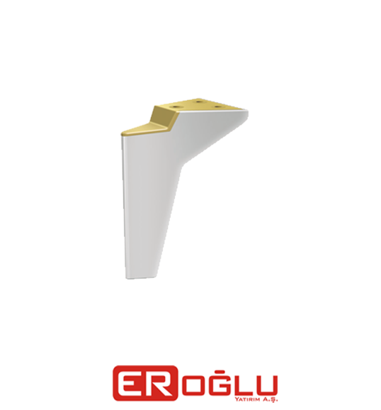 PLATİN AYAK 16 CM BEYAZ- PRİNÇ KAPLAMA 