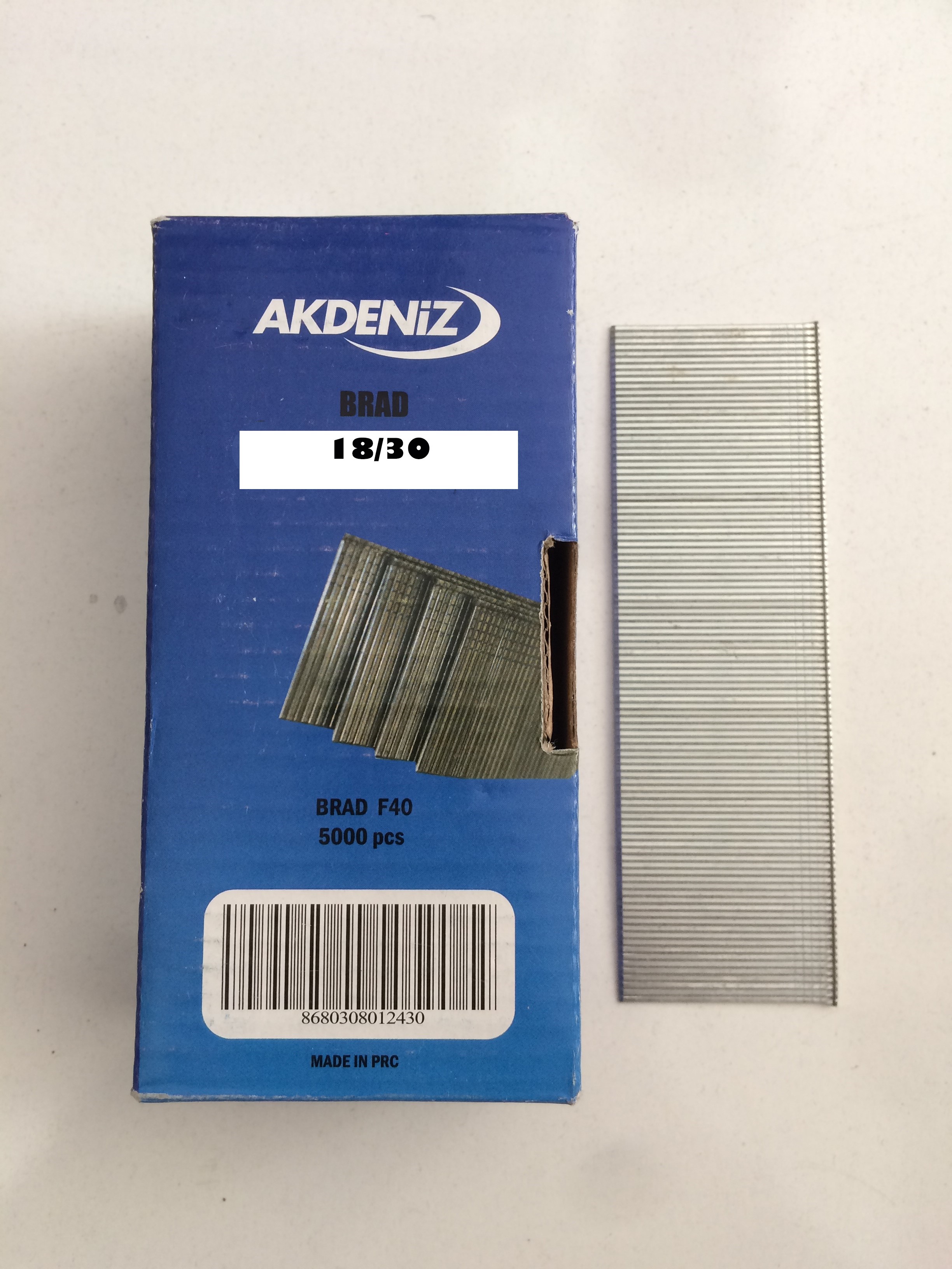 BRAD ÇİVİ 18X30 BAŞLI (5000 AD-1 PAKET)