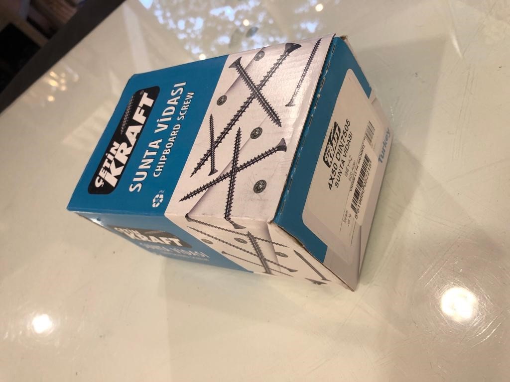 4*50 ÇETİN KRAFT  SUNTA VİDASI (1 PK 500 ADET)