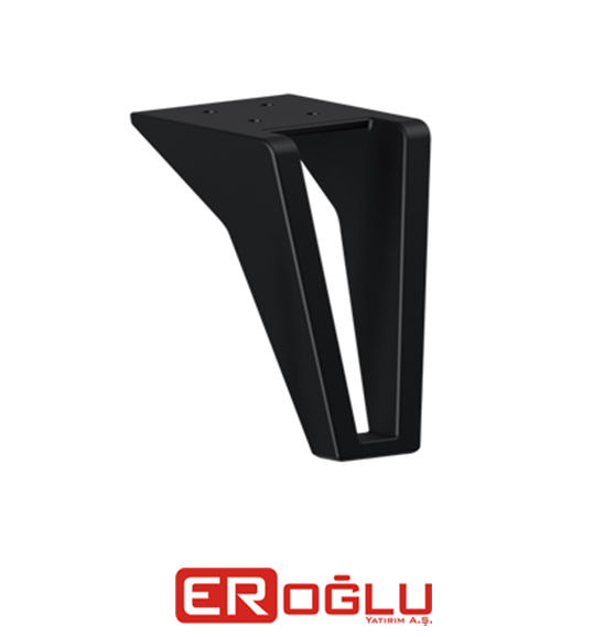 İNOX AYAK 18CM MAT SİYAH