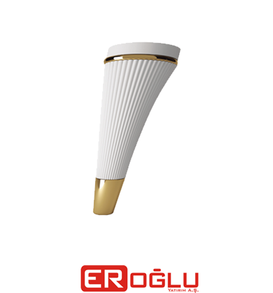 SEMENTA 19 CM BEYAZ - ALT PRİNÇ KAPLAMA SARI ŞERİT