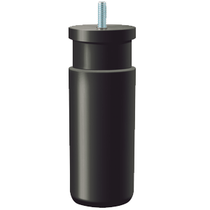 M8 12 CM GİZLİ AYAK SİYAH