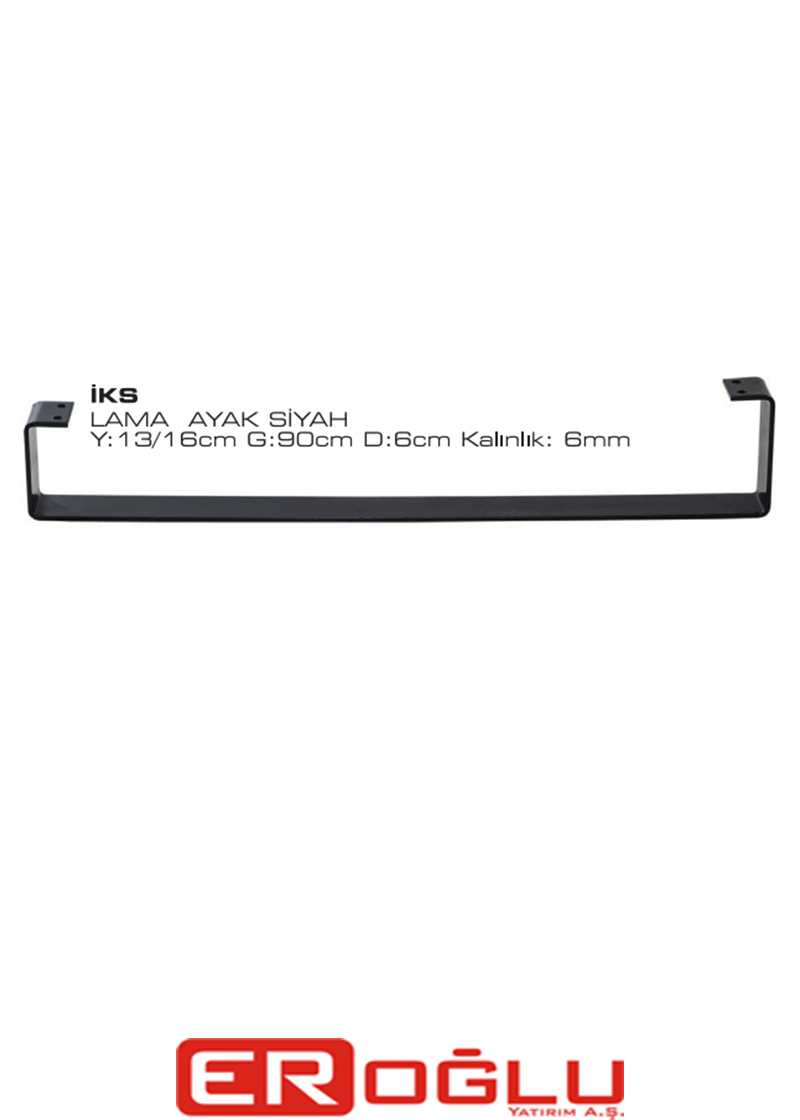 LAMA U AYAK SİYAH 90X16X13X60