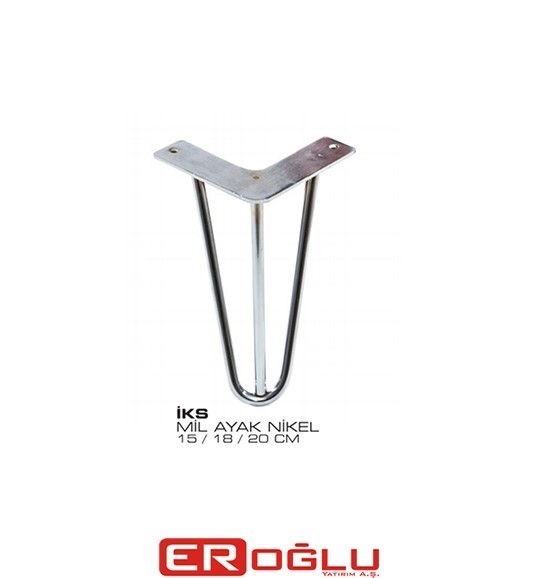 MİL AYAK BÜYÜK 18 CM KROM