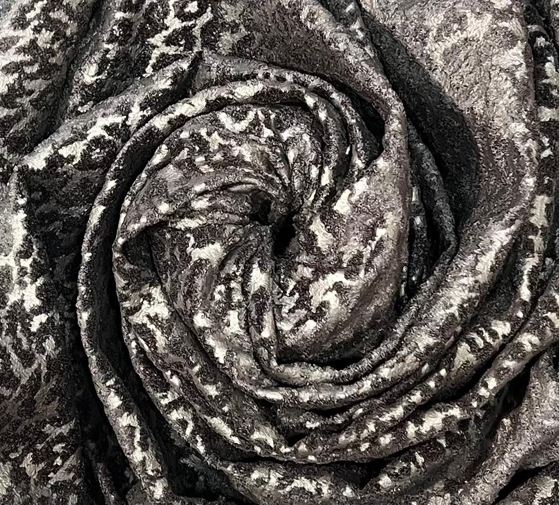 HARES 28 ALKANTRELİ LEOPAR ANTRASİT KUMAŞ 