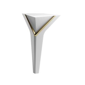 EMPOLİ 19 CM MAT BEYAZ / PİRİNÇ KAP.